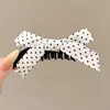 Pinza de plátano voluminizadora grande, pinza vertical, pinza para el pelo de lunares de moda coreana para mujer, accesorio para el pelo de lujo ligero de alta gama