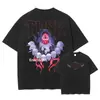 Camiseta Sung Jin Woo Transfronteriza Aliexpress Anime Talla S - Solo - Camiseta de Algodón Lavada Retro Plana