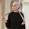 Gorro Básico Elástico de Color Sólido con Cordones Largos Bufanda de Color Sólido Ajustable Dropshipping
