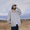 Chaqueta Americana Funcional de Color Puro con Solapa Impermeable y Cortavientos para Hombre y Mujer, Chaqueta Deportiva para Exterior de Otoño e Invierno