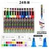 Venta Caliente Transfronteriza 48 Colores Tiza Líquida Letrero Luminoso Bolígrafo con Luz LED con Calificaciones Completas y Manual de Instrucciones Incluido