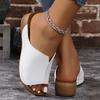 Sandalias de Diapositiva de Verano para Mujer Tallas Grandes 2025 - Estilo Europeo y Americano, Ligeras, Casuales, Modernas para Uso Exterior, a la Moda