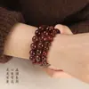 Pulsera de Cristal de Resina Roja 8/10/11mm Joyería Hecha a Mano con Cuentas Anillo Sencillo Accesorios Multitamaño Cuentas Que Mejoran el Cutis