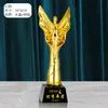 Resina de Danza Metal Rila Competencia de Ballet Hombre Dorado Trofeo de Cristal Grabado Personalizado Ceremonia de Premiación Souvenir