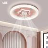 Lámpara Ventilador Cabeza Giratoria 2025 Nueva Lámpara para Habitación de Niños Lámpara de Techo de Dibujos Animados con Ventilador Lámpara de Dormitorio