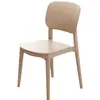 Cadeira de Plástico para Uso Doméstico, Cadeira de Jantar Espessa, Confortável para Longos Períodos Sentado, Uso Comercial, Banqueta Minimalista Moderna com Encosto, Estilo Nórdico