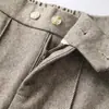 Pantalones de Microcampana Espiga para Mujer 2026 Otoño/Invierno Nuevos Gruesos de Cintura Alta Adelgazantes Largos de Moda Versátiles Casuales para Mamás