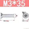 Tornillos de Cabeza Avellanada de Cruz Acero al Carbono Galvanizado Tornillos de Cabeza Plana M3M4M5M6 Fijaciones Multiespecificación Venta al por mayor en stock