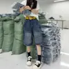 Shorts de mezclilla lavada estilo retro americano Feiyingji para hombre, nuevo estilo de verano, holgados, casuales, versátiles, de cinco puntos
