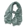 Primavera y Verano Nuevo Bufanda Larga de Color Sólido Rayón Seda Dorada Seda Plateada Bufanda de Seda Brillante Chal Turbante Largo Monocromático para Mujer Venta al por Mayor