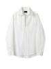 Estilo abstinencia textura plisada diseño de cordón camisa blanca casual holgada versátil manga larga camisa para hombre moda primavera y otoño