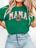 Camiseta de mujer con cuello redondo Cherry Mama para el Día de la Madre, disponible en AliExpress, estilo europeo y americano. Disponible en Amazon.