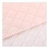 Tela de algodón bordada y acolchada Chunya de 400T con punto de hilado, para ropa infantil, 4 cm, rombo rosa
