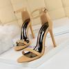 829-1 Estilo Europeo y Americano Moda de Verano Tacones Altos de Aguja Simples con Tacones Altos Sandalias Sexy para Club Nocturno para Mujeres