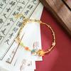 Pulseira Shajin do Vietnã Design da Corrente Nacional Borboleta Florale Pingente de Óleo Pulseira Feminina Luxo Leve Cor Duradoura Sem Descoloração Joias de Yiwu