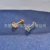 Moda Clip para Oreja Labio Uña Hombre y Mujer Corea del Sur Celebridad Cibernética Temperamento Rayas Amor Temperamento de Gama Alta Hebilla de Oreja Pendientes Labio