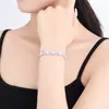 Pulsera Xuping totalmente incrustada con gemas artificiales, joyería elegante de lujo ligero para mujer, accesorio lujoso de aleación de cobre para vestidos de noche