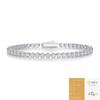 Pulsera Navideña de Lujo Ligero de Alta Gama, Pulsera de Plata 925 Estilo Ins Europeo y Americano con Moissanita, en Stock para Dropshipping