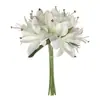 Envío Directo de Fábrica de Flores Artificiales Premium Transfronterizas, Juego de Lirios Yadan de 6 Cabezas para Decoración de Bodas y Hoteles
