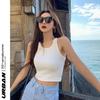Chica Spice de Comercio Exterior Chaleco Base sin Mangas para Mujer Nuevo Estilo Verano 2022 Camiseta Pequeña de Hilo Interior con Tirantes para Llevar por Encima