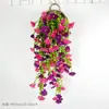 Flor de simulación Eucalipto Gloria de la mañana Colgante de pared Decoración de flores Flor de hotel Decoración interior Accesorios para fotografía Flor de pared