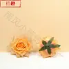 Cabezas de Flores de Rosa Artificiales (Ángulo Rosa) Ventas Directas de Fábrica Flores de Boda Diseño de Escena Exterior para Bodas Arco de Pared de Flores