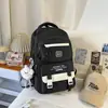 Mochila Nueva con Bloques de Color Frescos y Elegantes, Alto Atractivo Estético, Gran Capacidad, Mochila Escolar Duradera para Hombres y Mujeres, Mochila de Moda y Genial