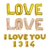 Juego de Regalo de Compromiso y Boda con Letras en Inglés 'Love', Globos de Boda de Papel de Aluminio, Decoración