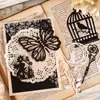 Día Hermoso Material Papel Serie Variaciones de la Luz de Luna Papel Especial Silueta Hueca Manualidad DIY 6 Opciones