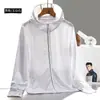 Chaqueta de Protección Solar para Mujer 2025 Verano Nueva Marca de Moda UPF50+ Seda de Hielo Transpirable Ultradelgada Manga Larga con Capucha Abrigo Casual