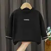 Ropa interior térmica de manga larga Otoño e Invierno Top elástico Capa base para niños mayores, Camiseta de cuello redondo, Ropa interior térmica para niños Camisa de Otoño