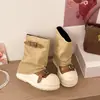Botas de Moda Gruesas para Mujer que Aumentan la Altura para Mujeres Petitas, Nuevo Modelo 2026, Elegantes, Versátiles, Cómodas, con Diseño de Hebilla de Cinturón Empalmado