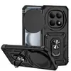 Adequado para Capa de Celular Redmi Note 15 Pro 5g, À Prova de Choque com Suporte, Capa Protetora para Celular Redmi com Janela Deslizante