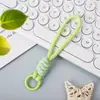 Cordón para Teléfono de Encaje Color Caramelo Versátil Creativo Cordón para Funda de Teléfono Cuerda Trenzada Hecha a Mano Adorno de Nudo de Diamante