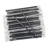 En Stock Entrega Rápida Popotes Desechables Empacados Individualmente para Jugos, Té de Burbujas, Popotes Negros Gruesos y Delgados, Popotes de PP de Grado Alimenticio