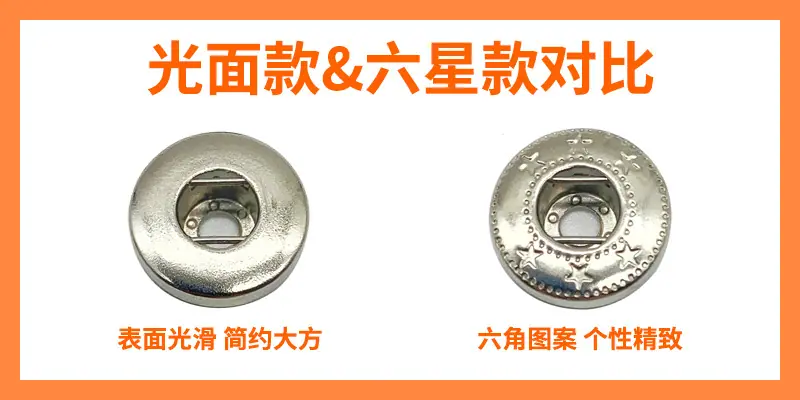 四合扣六角光面对比