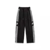 Calça Casual Larga com Três Listras Tendência Americana Masculina 2026 Primavera/Outono Novo Adolescente Estudante Solta Longa