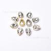 Broca de garra de diamante de cristal K9 de alta qualidade 13*18mm broca flash gota d'água broca de vidro garra dourada broca de costura à mão acessórios DIY