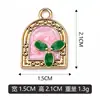 Colgante de hoja de esmalte retro para collar, pulsera, charm, accesorios de joyería, venta directa de fábrica, lote mixto disponible, transfronterizo