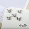 Joias para Nail Art da Nova Série Borboleta, Zircônia Brilhante de Luxo Acessível Borboleta Vazada Cor White K Acessórios de Unha Usáveis