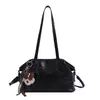 Bolsa tote retrô de grande capacidade para mulheres, nova coleção outono 2026, bolsa de ombro moderna e estilosa, bolsa de viagem casual e simples