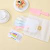 Envío Gratis Desechable Engrosado Set de Vajilla para Pastel de Cumpleaños Cuatro Piezas Horneado Postre Plástico Cubiertos y Plato para Pastel Cera