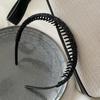 Faixa de cabeça alta craniana preta para mulheres outono e inverno, faixa de cabeça pequena com sentimento de alta qualidade, grampo de cabelo para todos os tipos de combinação, pacote de cabelo, acessórios para cabeça