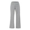 Pantalones Rectos de Tiro Alto Cepillados, Pantalones Rayados Estilo Perezoso, Pantalones Casuales para Mujer, Versátiles de Otoño, Sueltos de Pierna Ancha, Pantalones Largos, Modernos