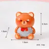 Produto Novo Original Loja de Sobremesas Ursinho Simulação Ursinho Dia dos Namorados Série Rosa Resina 3D Casa de Brinquedo Pequeno Ornamento