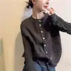 Nuevo chaleco casual holgado estilo japonés, versátil chaleco cárdigan de punto sin mangas de cuello redondo retro para usar por encima