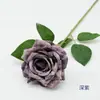 Rosa Floco de Neve Europeu Ramo Único Flor Artificial Pastoral Adereços para Fotografia ao Ar Livre Arranjo de Flores de Chão para Casamento Decoração de Casa