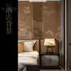 Nuevo Estilo Chino Estilo Antiguo Pabellón Papel Tapiz Sala de Estar Pared de Fondo Papel Tapiz Hotel de Alta Gama Dormitorio Mesita de Noche Decoración Mural Revestimiento de Pared