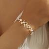 Pulsera de Aleación Creativa con Incrustaciones de Diamantes, Cola de Pez, Moda Ecológica de Alta Gama, Lujo, Superventas Transfronteriza para Accesorios de Fiesta