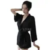 Pijama Emocional Divertido de Alta Gama 2026 Nuevo Estilo Ropa para Coquetear en la Cama Bata No Hay Necesidad de Quitarse Sexy Sedoso Coqueto Divertido Ropa Interior